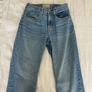 Everlane light wash straight leg jeans